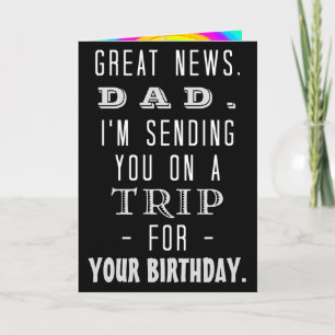 Carte Amusant papa Anniversaire Voyage Retro Hippie Humo