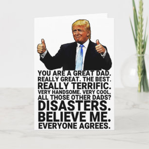 Carte Amusant père Trump Anniversaire