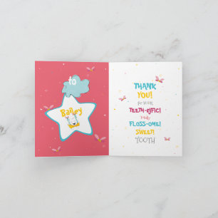 Carte Amusant Poche Étincelle Magique Dents Merci de la 