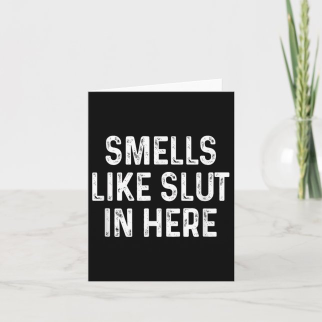 Carte Amusant Sent Comme Dans Ici L'Humour Adulte Offens (Devant)