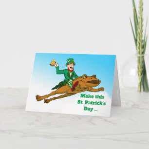 Carte Amusant St. Patrick's Day Lager que Life Leprechau