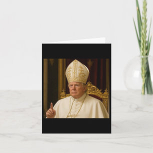 Carte Amusant Trump Pope mème Gear Républ catholique du 