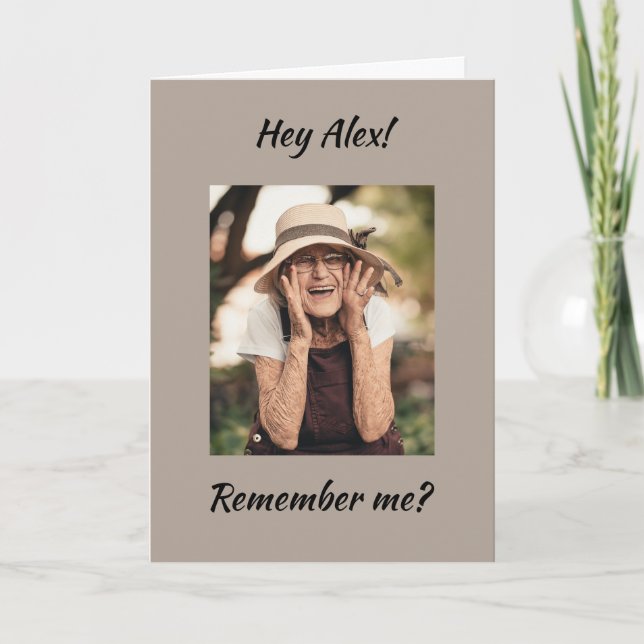 Carte Amusant Vieillesse seniors seniors Anniversaire Re (Devant)