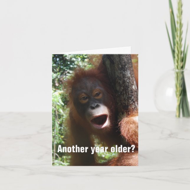 Carte Amusant Vieillir Humour d'anniversaire (Devant)