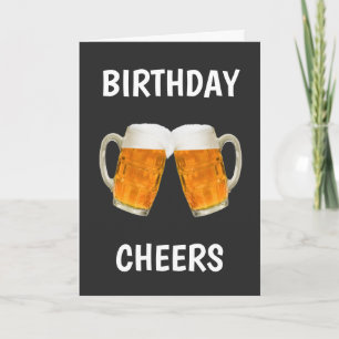 Carte Amusante bière brille anniversaire
