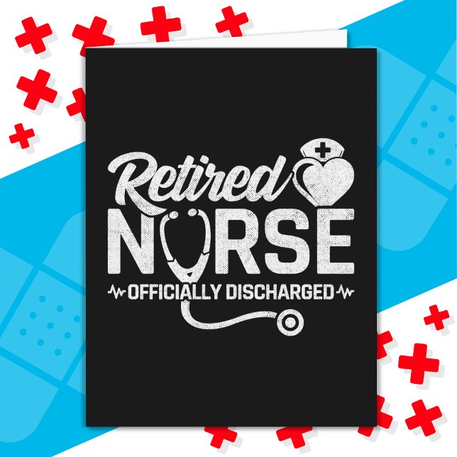 Carte Amusante Infirmière retraitée Plaisanterie Infirmi (Créateur téléchargé)