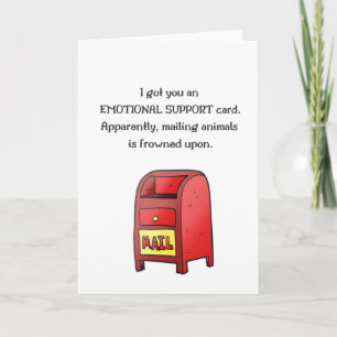 Carte amusante pour l'encouragement et le soutien