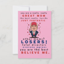 Carte amusante pour maman de Fille, Fils, Enfants.