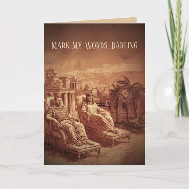 Carte Amusante Saint Valentin antique (Devant)