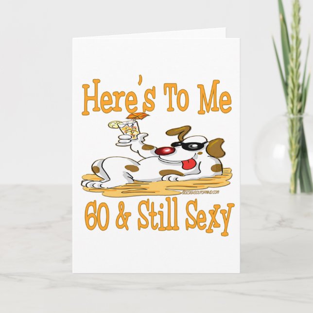 Carte Amusants 60e anniversaire cadeaux (Devant)