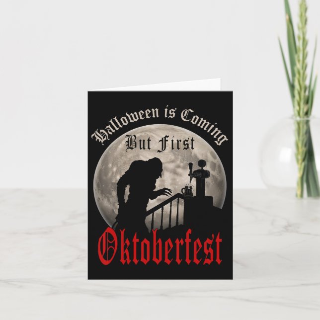 Carte Amusants amateurs de bière Vampire Comte Dracula H (Devant)