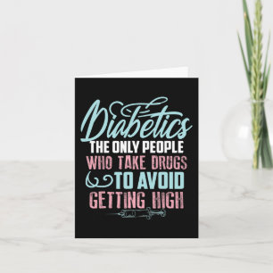 Carte Amusants Diabète Sensibilisation Cadeau Cute Diabé
