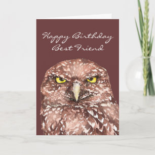 Carte Amusants Meilleur Ami Obtenir Anniversaire Chevêch