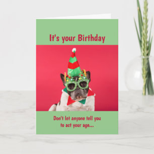 Carte Amusants N'Agissez Pas Votre Âge Anniversaire Humo