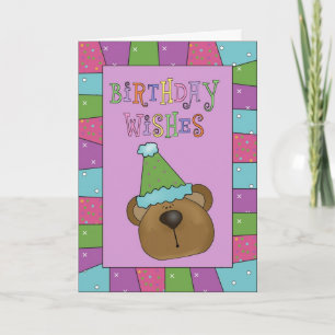 Carte Amusants Ours Anniversaire Voeux Anniversaire Cart