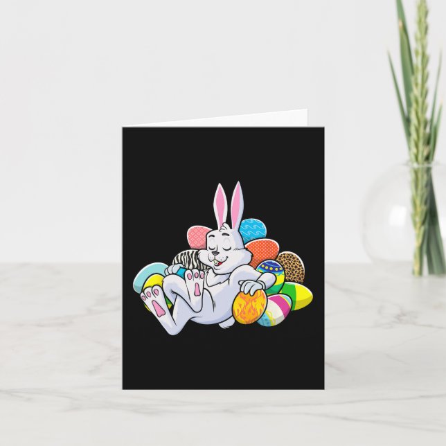 Carte Amusants Pâques filles garçons Toddler Lapin Pâque (Devant)