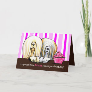 Carte Amusement d'anniversaire de Lhasa