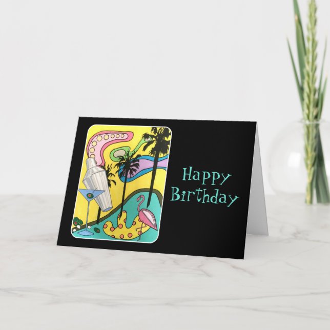 Carte Amusement de mod de la moitié du siècle au soleil (Devant)