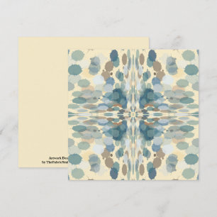 Carte Amusement estival Ocean Spray Splatter Art Abstrai