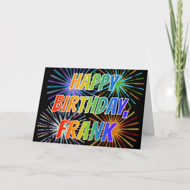Carte Amusement "JOYEUX ANNIVERSAIRE " de "FRANK" de (Devant)
