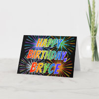 Amusement "JOYEUX ANNIVERSAIRE " du prénom "BRYCE"