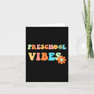 Carte Amusez-Vous À L'École Vibes Préscolaire Premier Jo