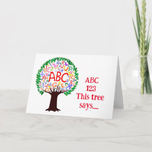 CARTE AMUSEZ-VOUS LE "1ER JOUR DE KINDERGARDEN"