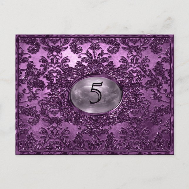 Carte Anabelle Plaza Victorian Numéro de table (Devant)