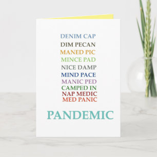 Carte Anagram Pandemic I Miss You