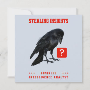 Carte Analyste en intelligence d'affaires Crow