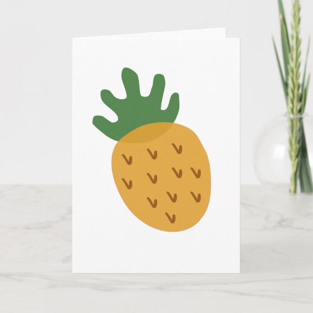 Carte Ananas FIV | Support moderne pour l'infertilité mû (Devant)