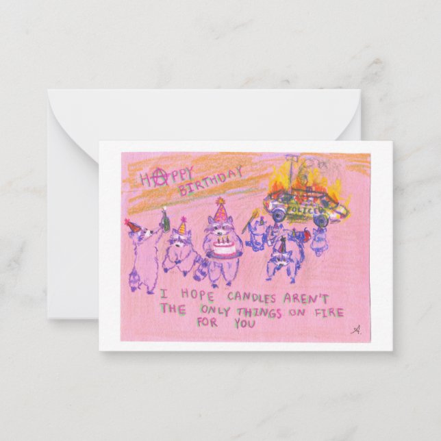 Carte Anarchist Raccoons (Devant)