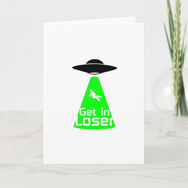 Carte Ancien astronaute théoricien Alien Amusant Anniver (Devant)