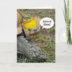 Carte Ancien diplômé de Tortoise avec Casquette d'or