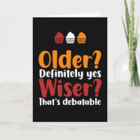 Ancien Oui Plus sage C'est un Anniversaire Drôle