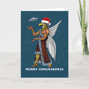 Carte Ancien OVNI Annunaki Alien Noël