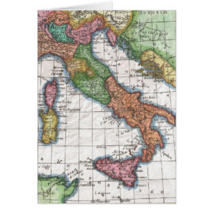 Carte ancienne de l'Italie (1780)