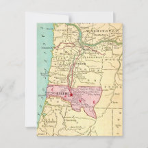 Carte ancienne d'Eugene Oregon sur carte postale