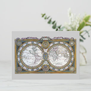 Carte ancienne du monde par Claude Auguste Berey