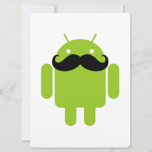 Carte Android Robot Moustache