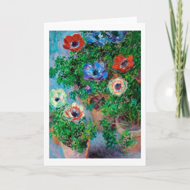 Carte Anémone, Monet (Devant)