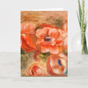 Carte Anémones de Renoir Impressionniste Peinture