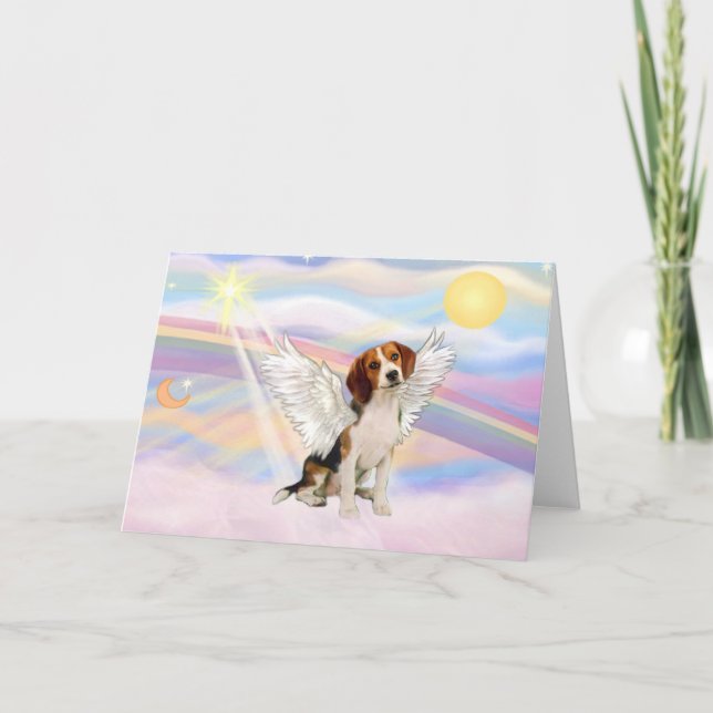 Carte Ange Beagle (Devant)