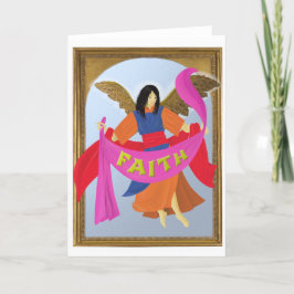 Carte Ange de la FOI de Noël (vide à l'intérieur)