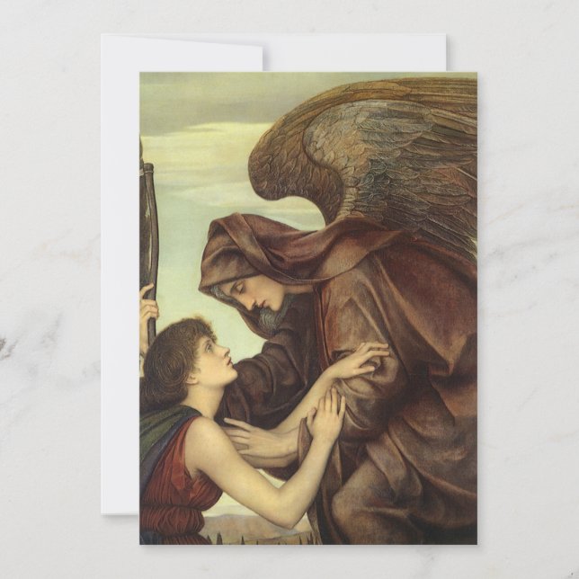 Carte Ange de la mort par Evelyn De Morgan (Devant)