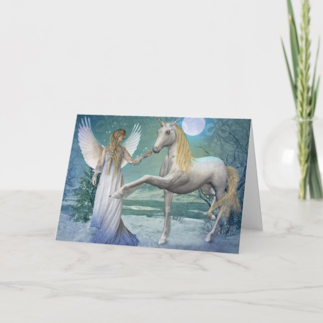 Carte Ange de neige (carte) (Devant)