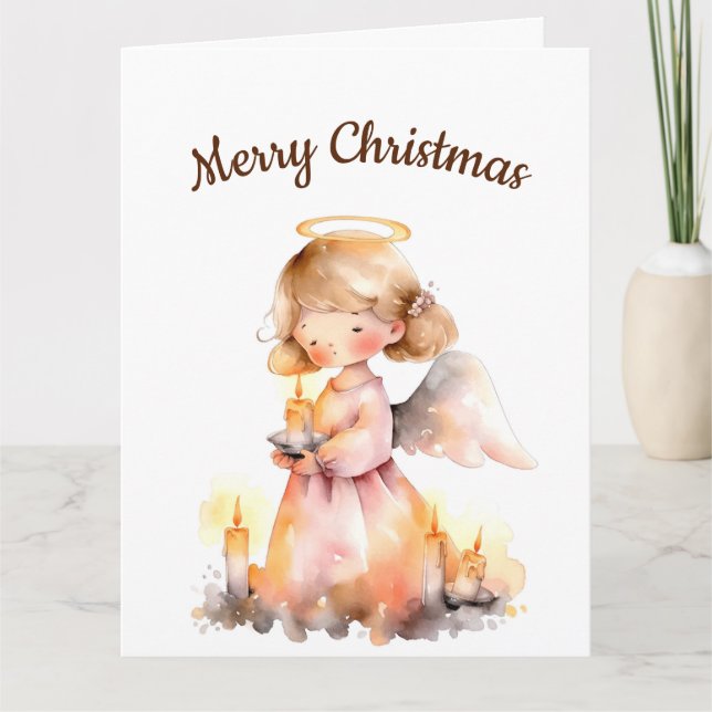 Carte Ange de Noël pour la bénédiction de la joie (Devant)