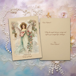 Carte Ange de style vintage Serene Design