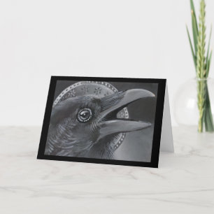 Carte Angel de Noël du Corbeau