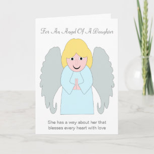 Carte Angel Design Fille personnalisée Anniversaire